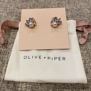 Olive & Piper Bordeaux studs
